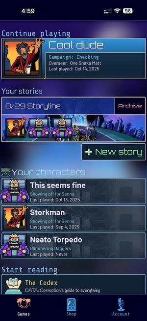 Data: Corruption screenshot 3