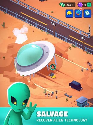 Idle Area 51 screenshot 1