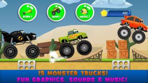 Monster Trucks Kids Racing Game screenshot 2