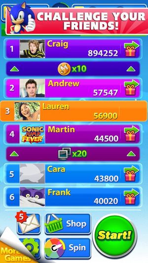 Sonic Jump Fever screenshot 2
