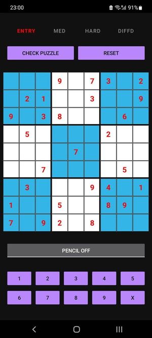 Sudoku Touch screenshot 1