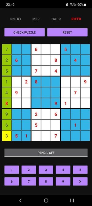 Sudoku Touch screenshot 2