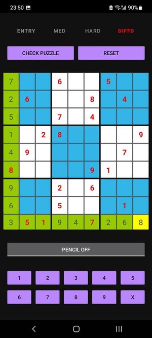 Sudoku Touch screenshot 3